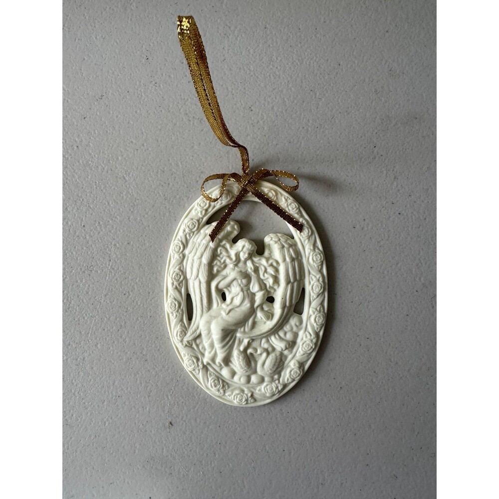 PartyLite 2003 Angel of Love P7929 Collectible Porcelain Christmas Tree Ornament